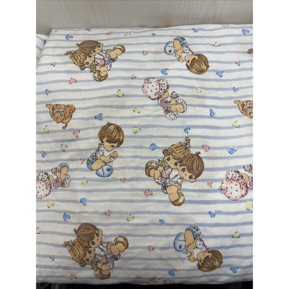 Precious Moments Fitted Crib Bedding Sheet Nursery Decor Vintage - Picture 8 of 8